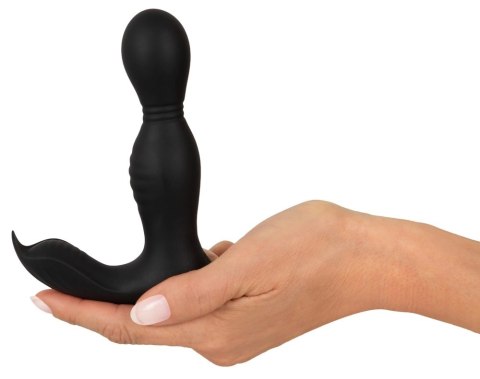 Rebel RC Prostate Massager - Głowka Obrotowa, 9 Trybow, Pilot, Czarny Rebel