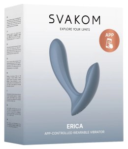 Svakom Erica - niebieska maszyna intymna do noszenia, Bluetooth, 11 trybow SVAKOM