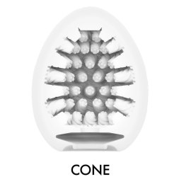 Tenga Egg Cone II - elastyczny model intymny, brązowy, 70 mm Tenga