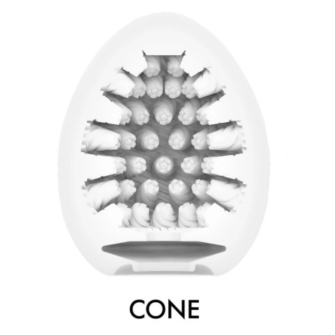 Tenga Egg Cone II - elastyczny model intymny, brązowy, 70 mm Tenga