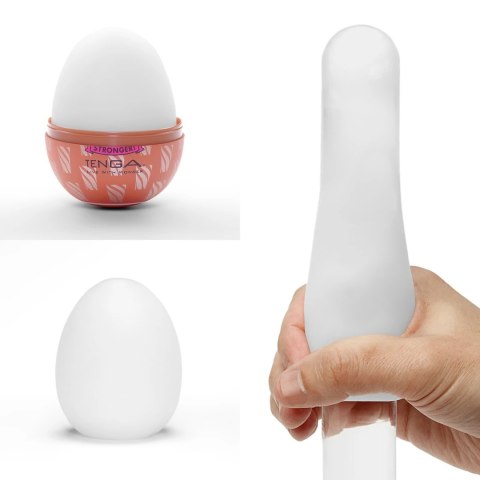 Tenga Egg Cone II - elastyczny model intymny, brązowy, 70 mm Tenga