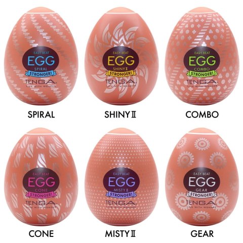 Tenga Egg HB Package II - Zestaw 6 elastycznych modeli jednorazowych TENGA