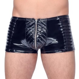 Black Level Bokserki Winylowe L z Zamkiem i Motocyklowym Szyciem Black Level
