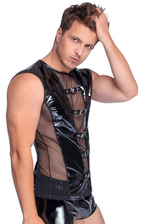 Black Level Koszulka Vinylowa Bez Rękawow Siateczka 2XL Czarna Black Level