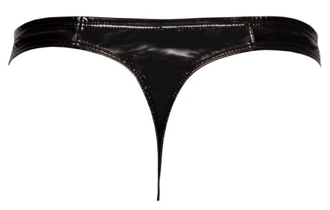 Black Level Stringi Męskie Czarny Połysk Rozmiar M Black Level