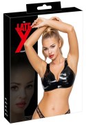 LateX Biustonosz Lateksowy Czarny XL - Anatomiczny Model z Regulacją Late X