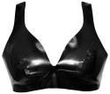 LateX Biustonosz Lateksowy Czarny XL - Anatomiczny Model z Regulacją Late X