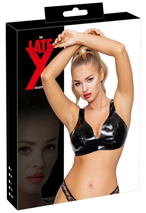 LateX Czarny Biustonosz Lateksowy S - Regulowany, Naturalny Lateks Late X