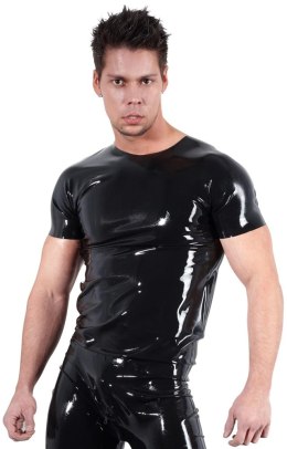 Late X Koszulka Lateksowa Unisex Czarna 2XL Klasyczny Kroj Late X