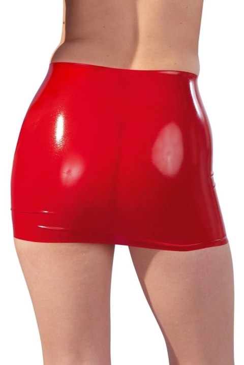 Late X Mini Spodniczka Lateksowa Czerwona M - Obcisły Model Premium Late X