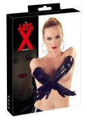 Late X Rękawice Lateksowe Długie Czarny XL 0,35mm Late X
