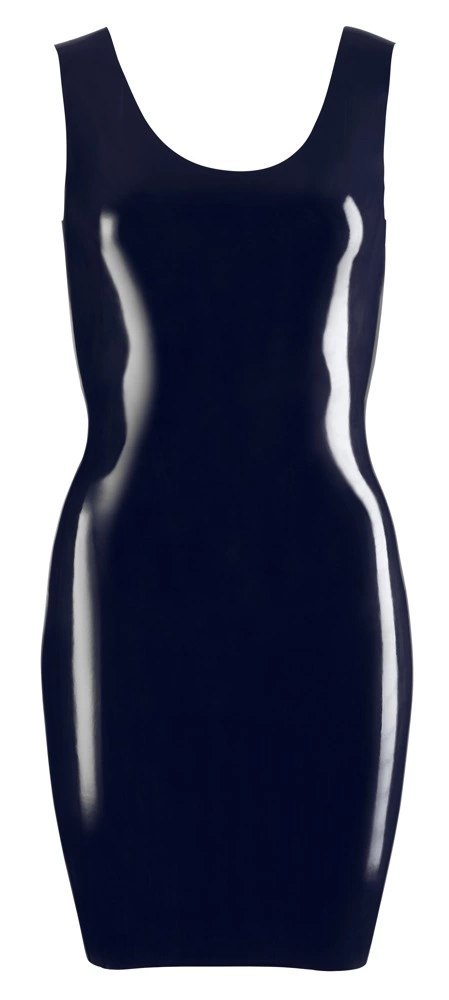 Late X Sukienka Lateksowa Mini Czarna 2XL - Anatomiczny Fason Late X