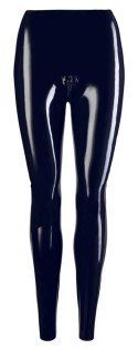 Late X legginsy lateksowe z 3-kierunkowym zamkiem XS czarne Late X