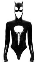 Black Level Body Czarne Sznurowane z Maską Uszy L Połysk Black Level