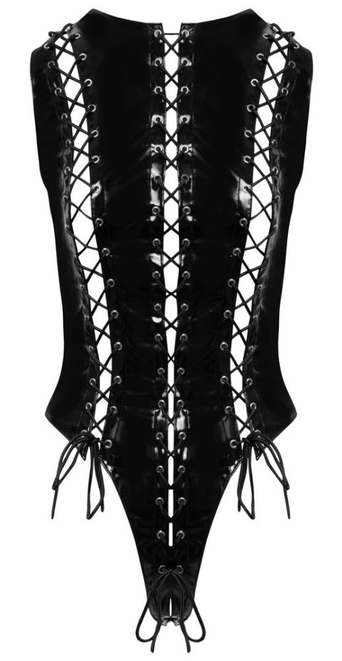 Black Level Body Winylowe Sznurowane Czarny Połysk S Black Level