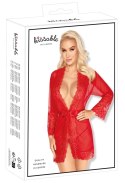 Kissable Kimono L/XL czerwony z koronką i satynowym paskiem Kissable