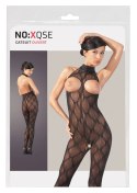 NO:XQSE Czarny Kombinezon Koronkowy Bez Biustu i Bez Krocza S-L NO:XQSE