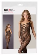 NO:XQSE Koronkowy Kombinezon L/XL z Elastyczną Taśmą i Dekoltem NO:XQSE