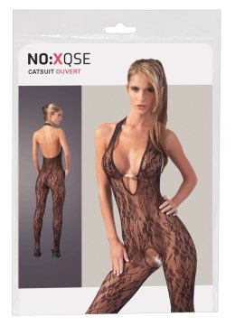 XQSE Kombinezon z siateczki czarny z perłami L/XL na szyję NO:XQSE