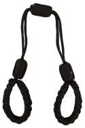 Bad Kitty Cuffs Rope czarne linowe opaski na ręce rozmiar 2 bawełna Bad Kitty