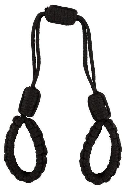 Bad Kitty Cuffs Rope czarne linowe opaski na ręce rozmiar 2 bawełna Bad Kitty