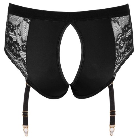 Bad Kitty Strap-On XS z Koronką i Paskami do Pończoch Czarny Bad Kitty