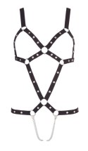 Bad Kitty Body Paseczkowe Czarny Model z Łańcuszkami S-L Bad Kitty