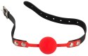 Bad Kitty Czerwony Knebel Silikonowy z Regulacją 42-58 cm Bad Kitty