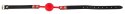 Bad Kitty Czerwony Knebel Silikonowy z Regulacją 42-58 cm Bad Kitty