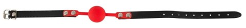 Bad Kitty Czerwony Knebel Silikonowy z Regulacją 42-58 cm Bad Kitty