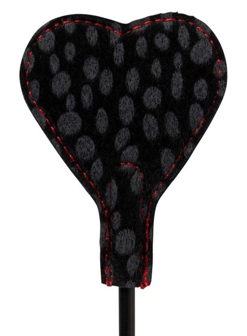 Bad Kitty Dwustronna Packa Serce Czarna 25cm Poliuretan/Futerko Bad Kitty
