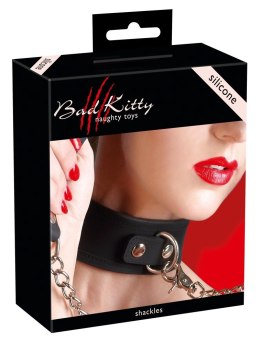 Bad Kitty Obroża silikonowa czarna z metalowym zapięciem 63 cm Bad Kitty