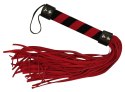 Bad Kitty Red Line - dwukolorowy bicz tekstylny 38 cm Bad Kitty