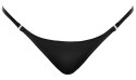 Noir S/M - Stringi z czarnych paskow, rozpinane, powerwetlook Noir