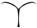 Noir S/M - Stringi z czarnych paskow, rozpinane, powerwetlook Noir