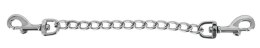 ZADO Srebrny Łańcuszek z Dwoma Karabińczykami 15 cm Metalowy ZADO
