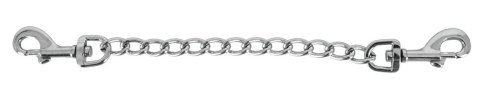 ZADO Srebrny Łańcuszek z Dwoma Karabińczykami 15 cm Metalowy ZADO