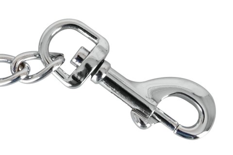 ZADO Srebrny Łańcuszek z Dwoma Karabińczykami 15 cm Metalowy ZADO