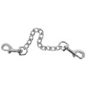 ZADO Srebrny Łańcuszek z Dwoma Karabińczykami 15 cm Metalowy ZADO