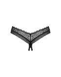 Obsessive Medilla stringi czarne koronka XL/2XL komfort elastyczne Obsessive