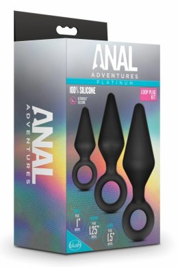 Blush Novelties Anal Adventures Platinum Zestaw 3 zatyczek silikonowych