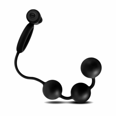 Blush Novelties Anal Adventures Platinum kulki anatomiczne z pierścieniem wibrującym