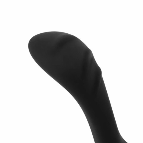 EasyToys Silikonowy Pierścień Intymny z Wypustkami 11 cm Czarny