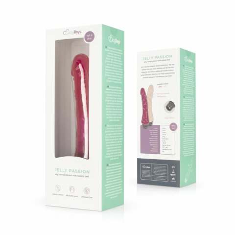 Jelly Passion Model Pink - wibrujący masażer anatomiczny elastyczny