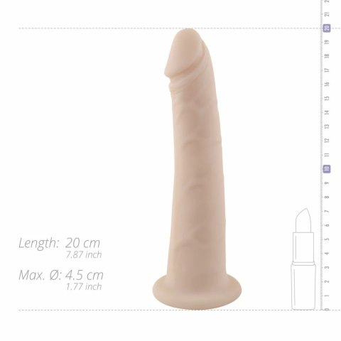 NO-PARTS Rowan 20 cm - silikonowy model intymny z przyssawką