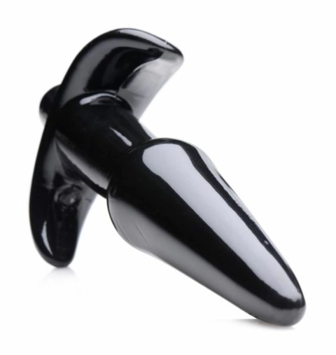 XR Brands Nexus gładka wibrująca zatyczka anatomiczna czarna 10 cm