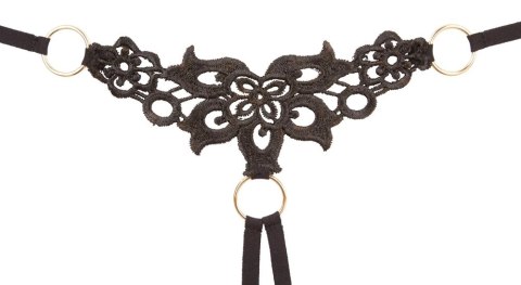 Cottelli Lingerie komplet paskowy czarny dwuczęściowy M Cottelli