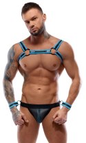 Svenjoyment Bondage uprząż męska z jockiem i mankietami 2XL czarna Svenjoyment