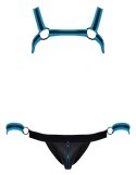Svenjoyment Bondage uprząż męska z jockiem i mankietami 2XL czarna Svenjoyment