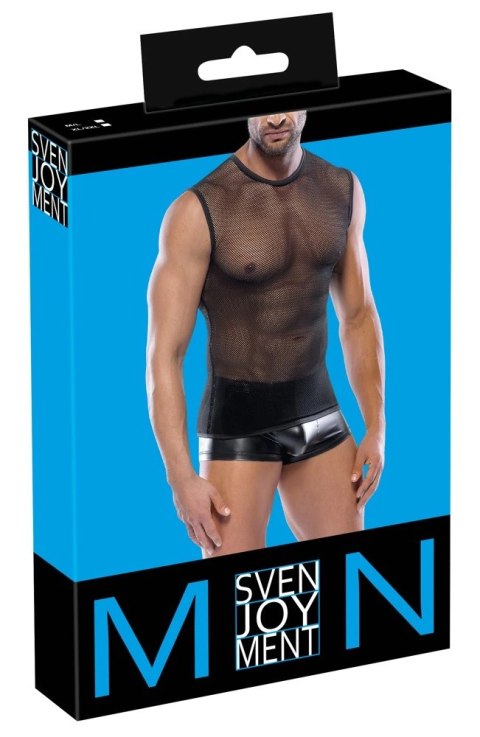 Svenjoyment Bezrękawnik Męski Gruba Siateczka Czarny XL/2XL Svenjoyment